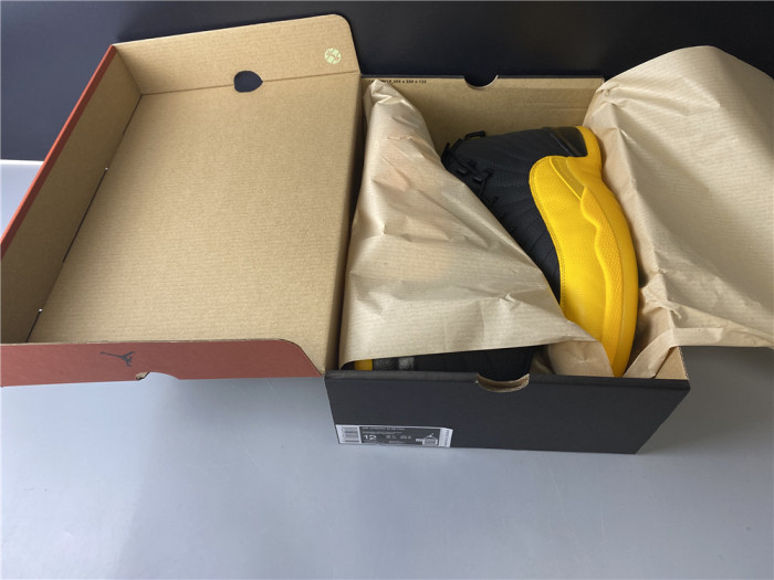 air jordan 12 retro black university gold 130690-070