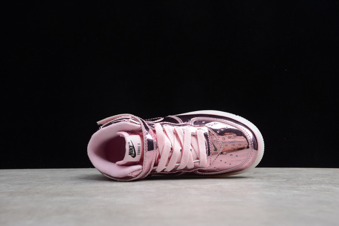 kids nike air force 1 mid wb pink rose 314197-8300