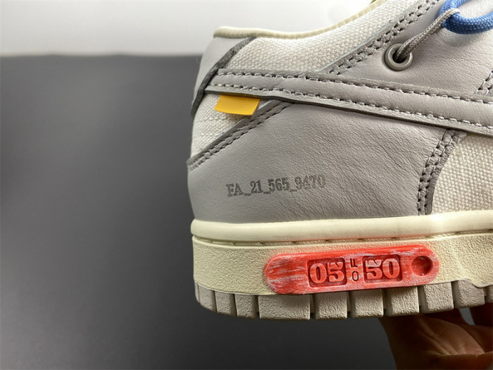 nike dunk low o-w lot 5 dm1602-113