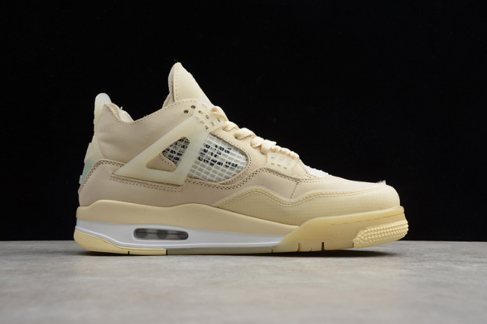 air jordan 4 retro o-w sail cv9388-100
