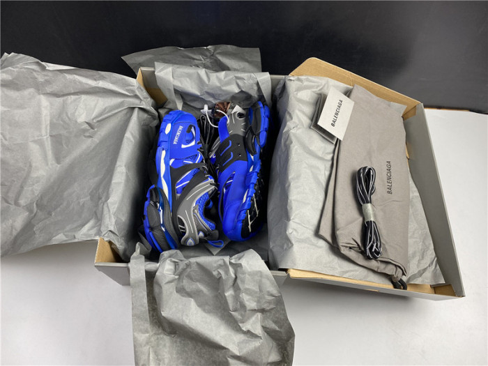 Ba*len*cia*ga track trainer blue and black 542436 w3ac1 2047