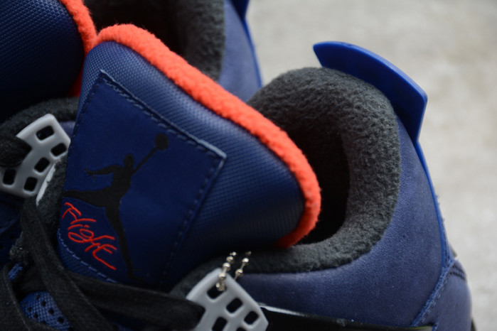 air jordan 4 wntr loyal blue habanero red black cq9597-401
