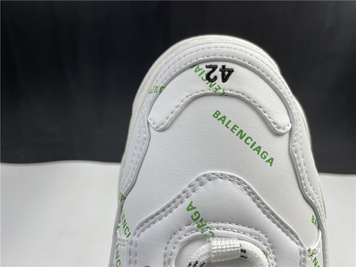 Ba*len*cia*ga sneaker triple.s.gomma white green 536737 w5fw6 1956