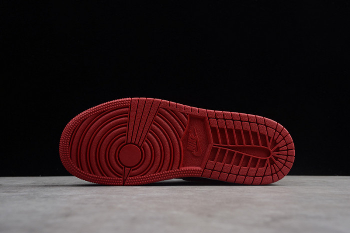 kids air jordan 1 retro high og banned bred black red 555088 001